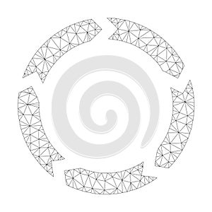 Mesh Vector Circulation Icon