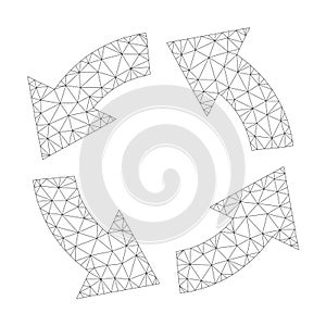 Mesh Vector Circulation Icon