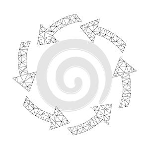 Mesh Vector Circulation Icon