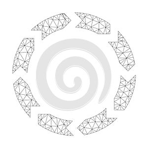 Mesh Vector Circulation Icon
