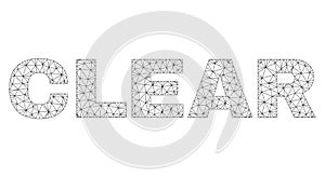 Polygonal Mesh CLEAR Text Tag