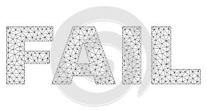 Polygonal Network FAIL Text Caption