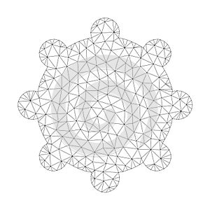 Mesh Vector Gear Icon