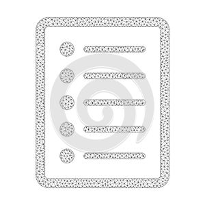 Mesh Vector List Page Icon