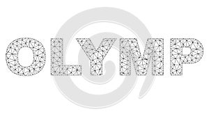 Polygonal Carcass OLYMP Text Label photo