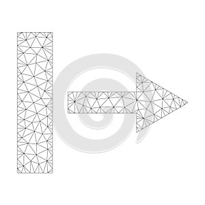 Mesh Vector Pull Right Icon