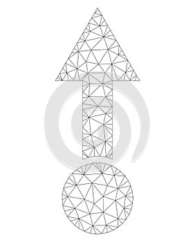 Mesh Vector Pull Up Icon