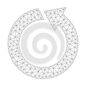 Mesh Vector Rotate Ccw Icon