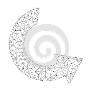 Mesh Vector Rotate Ccw Icon