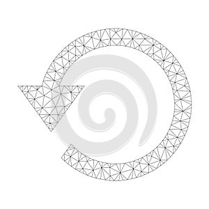 Mesh Vector Rotate Ccw Icon