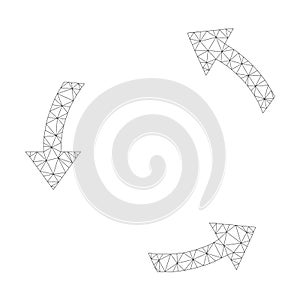 Mesh Vector Rotate Ccw Icon