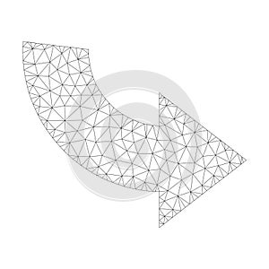 Mesh Vector Rotate Ccw Icon