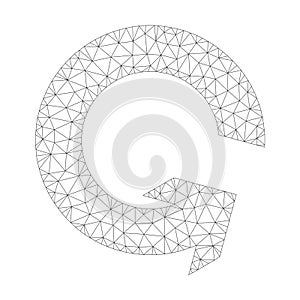 Mesh Vector Rotate Ccw Icon