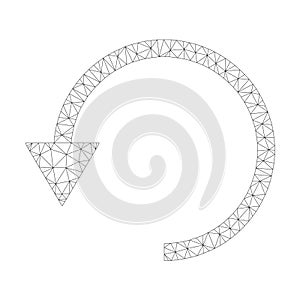 Mesh Vector Rotate Ccw Icon