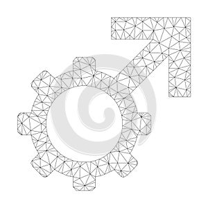 Mesh Vector Technological Potence Icon