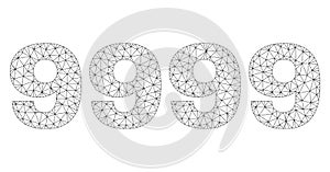 Polygonal Mesh 9999 Text Caption