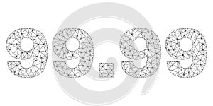 Polygonal Mesh 99.99 Text Caption