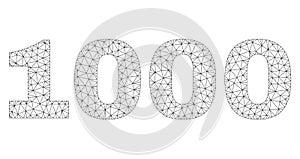 Polygonal Network 1000 Text Caption