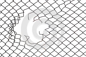 Mesh wire hole