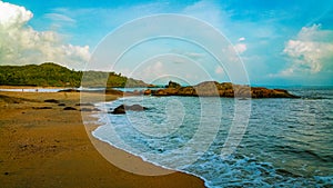 Mesmerising OM Beach in Gokarna, Karnataka, India