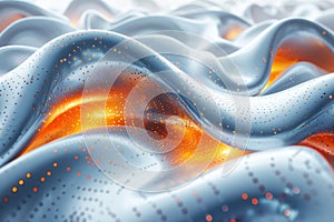 Futuristic Twisted Lines Abstract Background Design Illustration