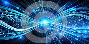 Mesmerizing Abstract Binary Code A Glowing Data Stream Visualization for Digital Design Inspiration Futuristic