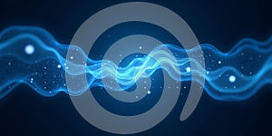 Elegant Blue Wavy Abstract Background