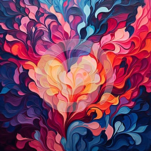 Vibrant Love: A Captivating Explosion of Colors photo