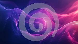 Flowing Abstract Waves of Purple and Pink Light with Glowing Hues