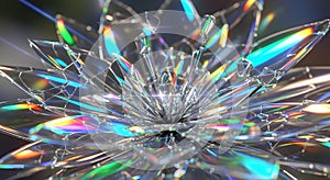 Abstract Crystal Explosion