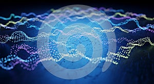 Abstract Data Waves A Visualization of Digital Information Flow