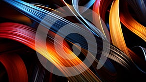 Mesmerizing Abstract Webbing: Intricate Strands of Connectivity in Captivating Visual Harmony.