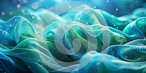 Blue green blur gradient with noise texture photo