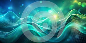 Blue green blur gradient with noise texture