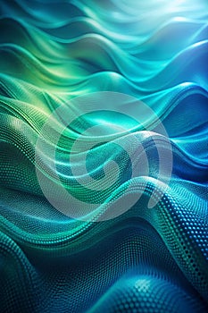 Blue green blur gradient with noise texture photo