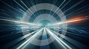 Mesmerizing BluishWhite Light Trails Abstract Background