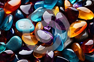 Mesmerizing Colorful gemstones. Generate Ai