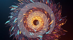 Abstract Crystal Vortex Tunnel