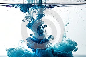 Ink in water background photo