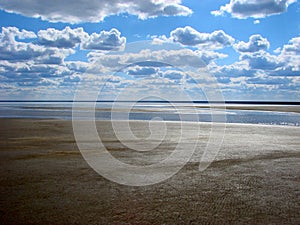 Mesmerizing expanse of lake Elton