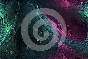 Futuristic abstract color gradient with smooth vibrant transitions. photo