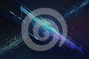 Futuristic abstract color gradient with smooth vibrant transitions. photo
