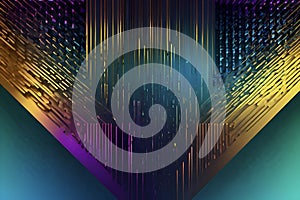 Futuristic abstract color gradient with smooth vibrant transitions. photo