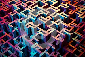 Mesmerizing Geometric Illusions: A Kaleidoscope of Colors and Depth