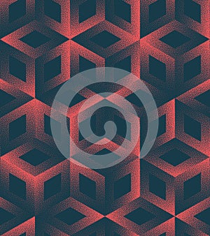 Mesmerizing Geometrical Seamless Pattern Trend Vector Red Black Abstraction