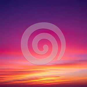 A mesmerizing gradient sky transitions from deep blue at the top to vibrant pink, orange