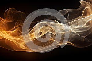 Enigmatic Smoke Dance: Abstract Intrigue photo