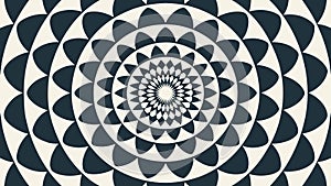 Mesmerizing Hypnotic Circular Pattern Abstract, vector design Generative AI