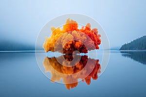 Fiery Cloud Reflection