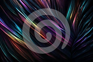 A mesmerizing mixture of RGB colors spiraling and blending over a dark background. Abstract art showcasing a vibrant dance of hues photo